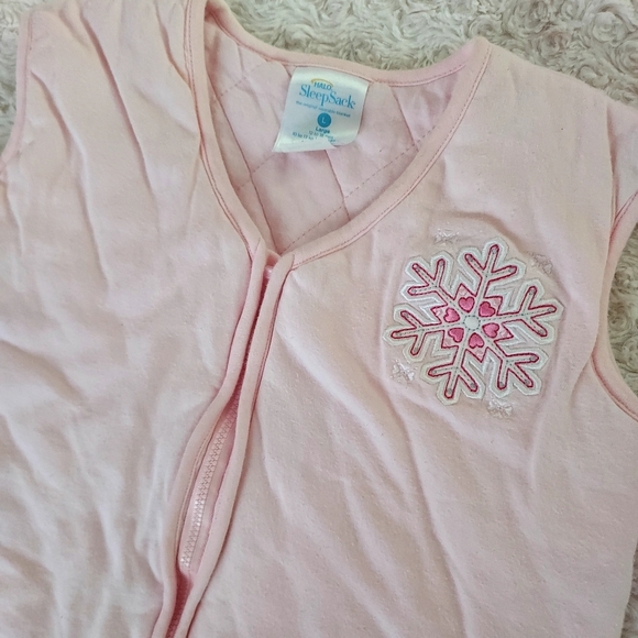 Halo pink quilted cozy wearable Blanket sleep Sack Large (0-24mos) Winter - Picture 2 of 6